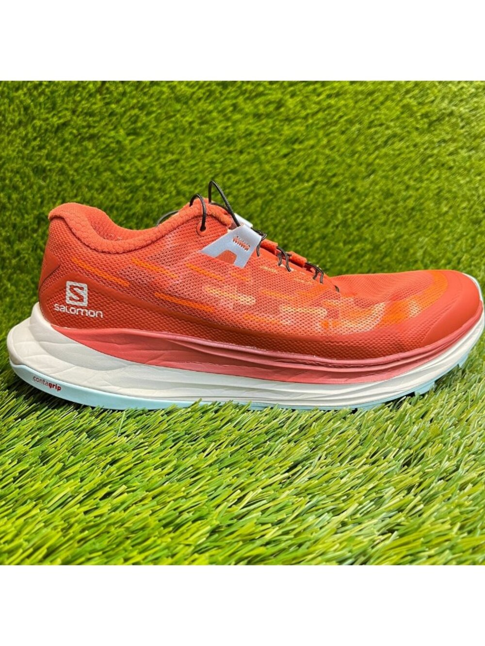 Salomon Ultra Glide Womens Size 7 Orange White Athletic Running Shoes Sneakers